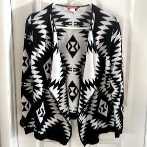 Sunny Leigh black & white cardigan